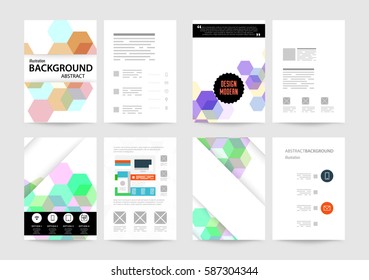 Memphis Geometric background Template for covers, flyers, banners, posters and placards, may be used for presentations and books, EPS10 vector illustration