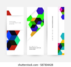 Memphis Geometric background Template for covers, flyers, banners, posters and placards, may be used for presentations and books, EPS10 vector illustration