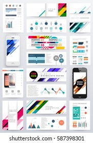 Memphis Geometric background Template for covers, flyers, banners, posters and placards, may be used for presentations and books, EPS10 vector illustration