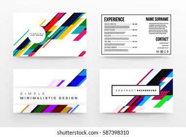 Memphis Geometric background Template for covers, flyers, banners, posters and placards, may be used for presentations and books, EPS10 vector illustration