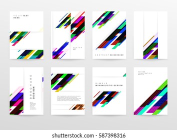 Memphis Geometric background Template for covers, flyers, banners, posters and placards, may be used for presentations and books, EPS10 vector illustration
