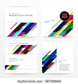 Memphis Geometric background Template for covers, flyers, banners, posters and placards, may be used for presentations and books, EPS10 vector illustration