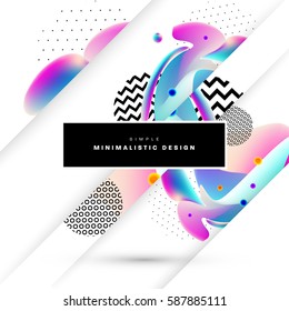 Memphis Planilla de fondo geométrico para cubiertas, volantes, pancartas, carteles y carteles, se puede usar para presentaciones y libros, ilustración del vector EPS10