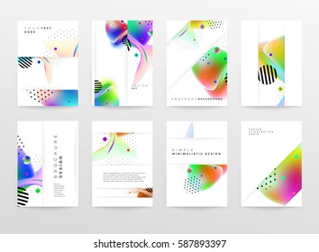 Memphis Geometric background Template for covers, flyers, banners, posters and placards, may be used for presentations and books, EPS10 vector illustration
