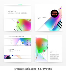 Memphis Geometric background Template for covers, flyers, banners, posters and placards, may be used for presentations and books, EPS10 vector illustration