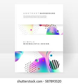 Memphis Planilla de fondo geométrico para cubiertas, volantes, pancartas, carteles y carteles, se puede usar para presentaciones y libros, ilustración del vector EPS10