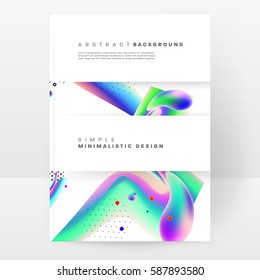 Memphis Geometric background Template for covers, flyers, banners, posters and placards, may be used for presentations and books, EPS10 vector illustration