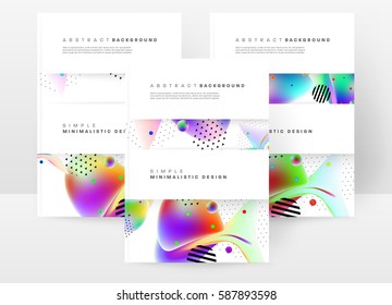 Memphis Geometric background Template for covers, flyers, banners, posters and placards, may be used for presentations and books, EPS10 vector illustration