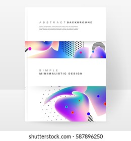 Memphis Geometric background Template for covers, flyers, banners, posters and placards, may be used for presentations and books, EPS10 vector illustration