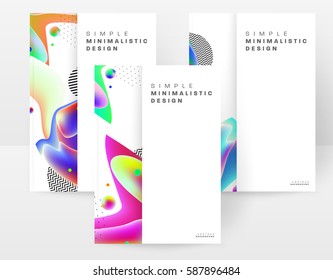Memphis Geometric background Template for covers, flyers, banners, posters and placards, may be used for presentations and books, EPS10 vector illustration