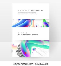 Memphis Geometric background Template for covers, flyers, banners, posters and placards, may be used for presentations and books, EPS10 vector illustration