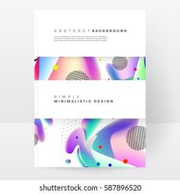 Memphis Geometric background Template for covers, flyers, banners, posters and placards, may be used for presentations and books, EPS10 vector illustration