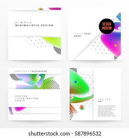 Memphis Geometric background Template for covers, flyers, banners, posters and placards, may be used for presentations and books, EPS10 vector illustration