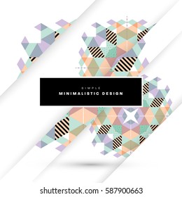 Memphis Planilla de fondo geométrico para cubiertas, volantes, pancartas, carteles y carteles, se puede usar para presentaciones y libros, ilustración del vector EPS10