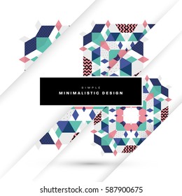 Memphis Planilla de fondo geométrico para cubiertas, volantes, pancartas, carteles y carteles, se puede usar para presentaciones y libros, ilustración del vector EPS10
