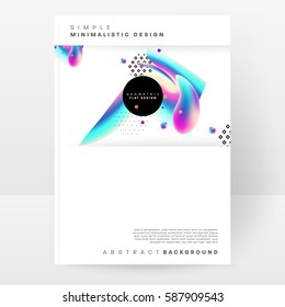 Memphis Geometric background Template for covers, flyers, banners, posters and placards, may be used for presentations and books, EPS10 vector illustration