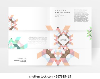 Memphis Geometric background Template for covers, flyers, banners, posters and placards, may be used for presentations and books, EPS10 vector illustration