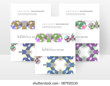 Memphis Geometric background Template for covers, flyers, banners, posters and placards, may be used for presentations and books, EPS10 vector illustration