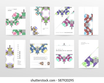 Memphis Geometric background Template for covers, flyers, banners, posters and placards, may be used for presentations and books, EPS10 vector illustration