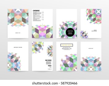 Memphis Geometrischer Hintergrund Vorlage für Cover, Flyer, Banner, Plakate und Plakate, kann für Präsentationen und Bücher verwendet werden, EPS10 Vektorgrafik