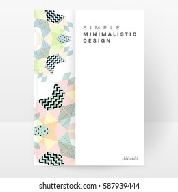 Memphis Planilla de fondo geométrico para cubiertas, volantes, pancartas, carteles y carteles, se puede usar para presentaciones y libros, ilustración del vector EPS10