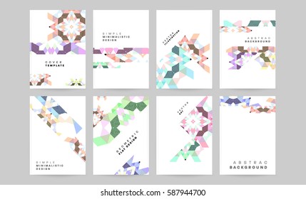 Memphis Geometric background Template for covers, flyers, banners, posters and placards, may be used for presentations and books, EPS10 vector illustration