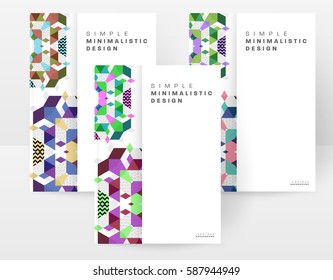 Memphis Geometric background Template for covers, flyers, banners, posters and placards, may be used for presentations and books, EPS10 vector illustration