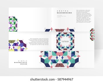 Memphis Geometrischer Hintergrund Vorlage für Cover, Flyer, Banner, Plakate und Plakate, kann für Präsentationen und Bücher verwendet werden, EPS10 Vektorgrafik