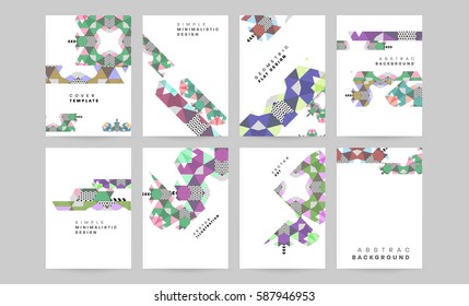 Memphis Geometric background Template for covers, flyers, banners, posters and placards, may be used for presentations and books, EPS10 vector illustration