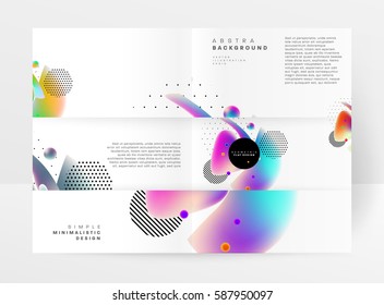 Memphis Geometric background Template for covers, flyers, banners, posters and placards, may be used for presentations and books, EPS10 vector illustration