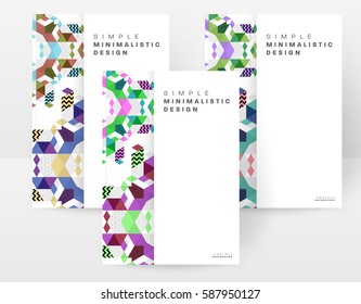 Memphis Geometric background Template for covers, flyers, banners, posters and placards, may be used for presentations and books, EPS10 vector illustration