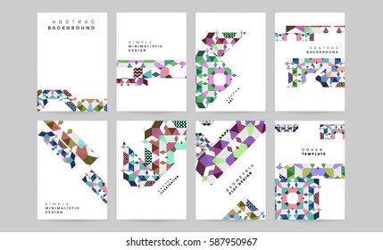 Memphis Geometric background Template for covers, flyers, banners, posters and placards, may be used for presentations and books, EPS10 vector illustration