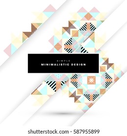 Memphis Planilla de fondo geométrico para cubiertas, volantes, pancartas, carteles y carteles, se puede usar para presentaciones y libros, ilustración del vector EPS10