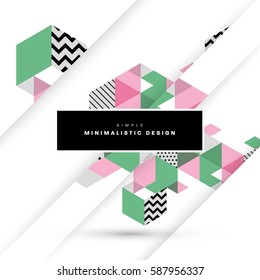 Memphis Geometrischer Hintergrund Vorlage für Cover, Flyer, Banner, Plakate und Plakate, kann für Präsentationen und Bücher verwendet werden, EPS10 Vektorgrafik