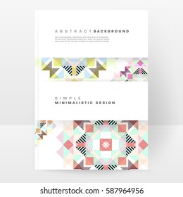 Memphis Planilla de fondo geométrico para cubiertas, volantes, pancartas, carteles y carteles, se puede usar para presentaciones y libros, ilustración del vector EPS10