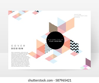 Memphis Geometric background Modelo para capas, folhetos, banners, cartazes e cartazes, pode ser usado para apresentações e livros, ilustração vetorial EPS10
