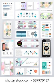 Memphis Planilla de fondo geométrico para cubiertas, volantes, pancartas, carteles y carteles, se puede usar para presentaciones y libros, ilustración del vector EPS10
