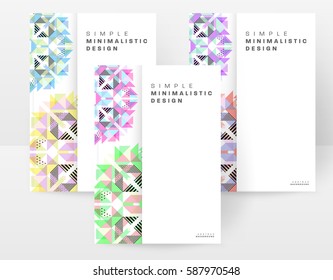 Memphis Geometric background Template for covers, flyers, banners, posters and placards, may be used for presentations and books, EPS10 vector illustration