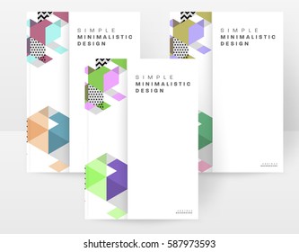 Memphis Geometric background Template for covers, flyers, banners, posters and placards, may be used for presentations and books, EPS10 vector illustration