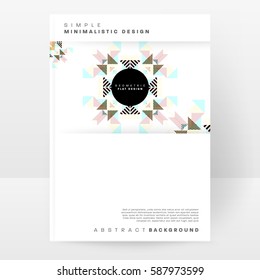 Memphis Geometric background Template for covers, flyers, banners, posters and placards, may be used for presentations and books, EPS10 vector illustration
