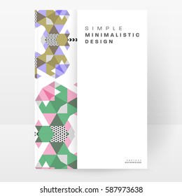 Memphis Geometrischer Hintergrund Vorlage für Cover, Flyer, Banner, Plakate und Plakate, kann für Präsentationen und Bücher verwendet werden, EPS10 Vektorgrafik
