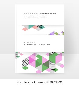 Memphis Planilla de fondo geométrico para cubiertas, volantes, pancartas, carteles y carteles, se puede usar para presentaciones y libros, ilustración del vector EPS10