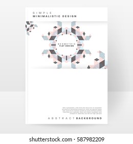 Memphis Geometric background Template for covers, flyers, banners, posters and placards, may be used for presentations and books, EPS10 vector illustration