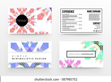 Memphis Geometrischer Hintergrund Vorlage für Cover, Flyer, Banner, Plakate und Plakate, kann für Präsentationen und Bücher verwendet werden, EPS10 Vektorgrafik