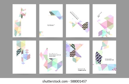 Memphis Geometrischer Hintergrund Vorlage für Cover, Flyer, Banner, Plakate und Plakate, kann für Präsentationen und Bücher verwendet werden, EPS10 Vektorgrafik
