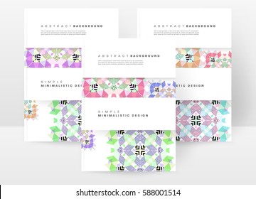 Memphis Geometric background Template for covers, flyers, banners, posters and placards, may be used for presentations and books, EPS10 vector illustration
