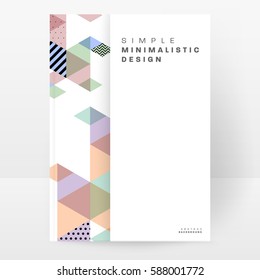 Memphis Geometrischer Hintergrund Vorlage für Cover, Flyer, Banner, Plakate und Plakate, kann für Präsentationen und Bücher verwendet werden, EPS10 Vektorgrafik