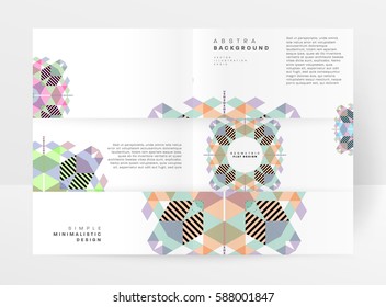 Memphis Planilla de fondo geométrico para cubiertas, volantes, pancartas, carteles y carteles, se puede usar para presentaciones y libros, ilustración del vector EPS10