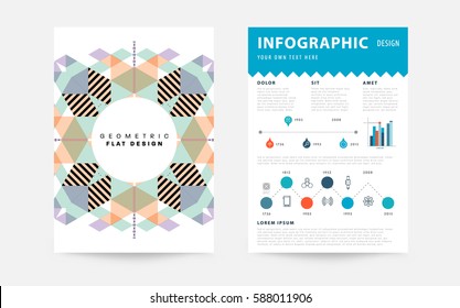 Memphis Geometric background Modelo para capas, folhetos, banners, cartazes e cartazes, pode ser usado para apresentações e livros, ilustração vetorial EPS10