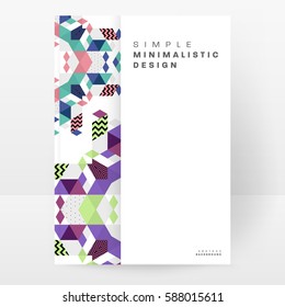 Memphis Planilla de fondo geométrico para cubiertas, volantes, pancartas, carteles y carteles, se puede usar para presentaciones y libros, ilustración del vector EPS10